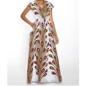 Elegant Multicolor Maxi Dress